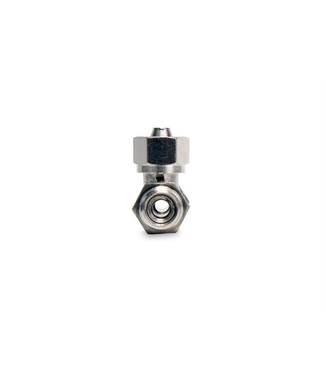 6mm Pipe T-Piece to 1/8NPT Swivel Side