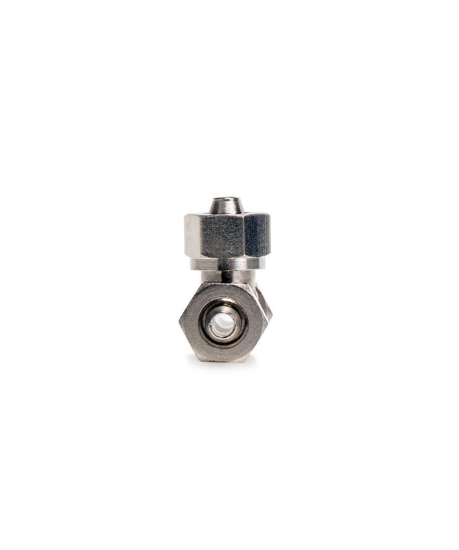 6mm Pipe T-Piece to 1/8NPT Swivel Side