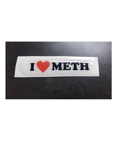 I Love Meth Dome Sticker